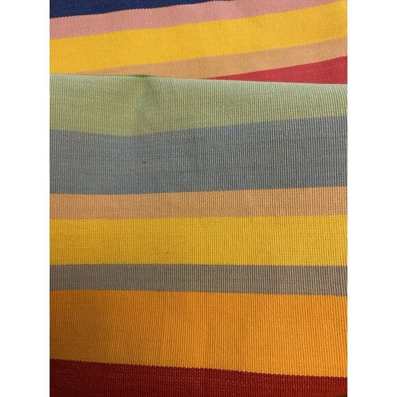 AMAN Placemats Cotton Colorful Striped Fiesta Summer Table Linens - Picture 10 of 10